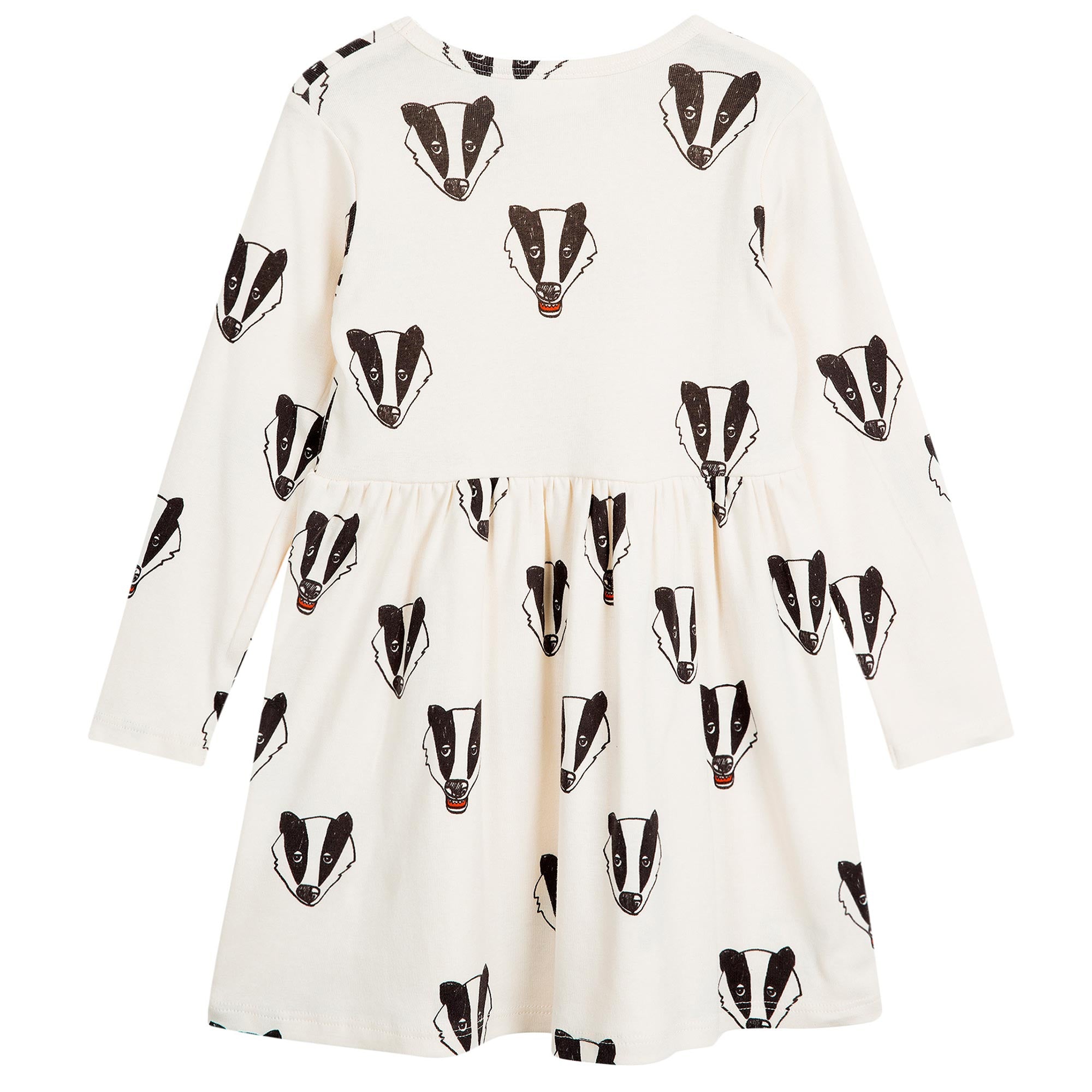Girls White 'Badger' Printed Organic Cotton Dress - CÉMAROSE | Children's Fashion Store - 2