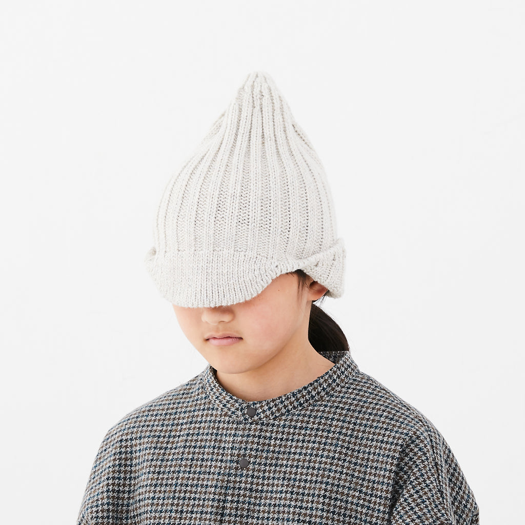 Boys & Girls White Wool Hat