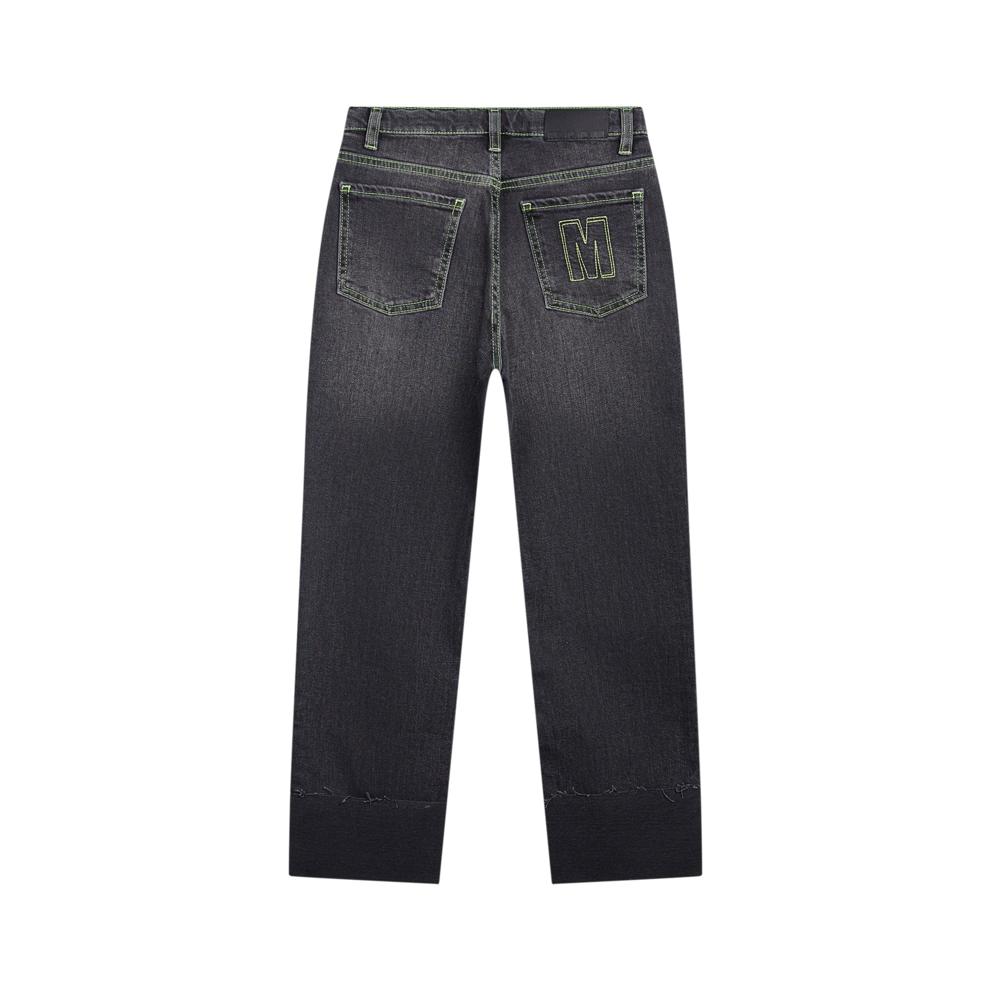 Girls Black Denim Trousers