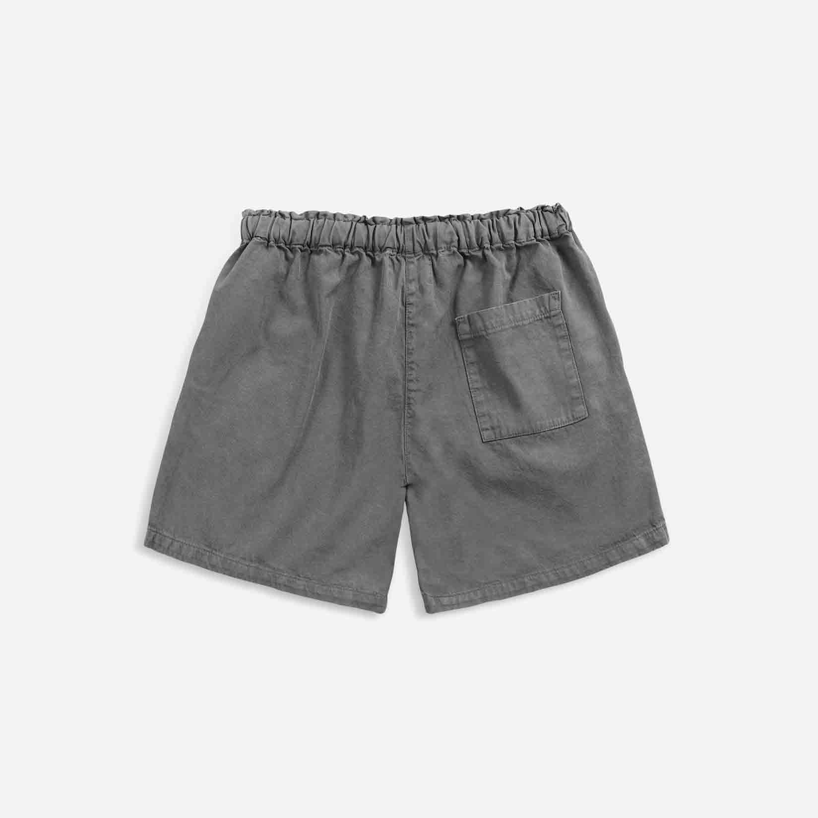 Boys & Girls Grey Logo Cotton Shorts
