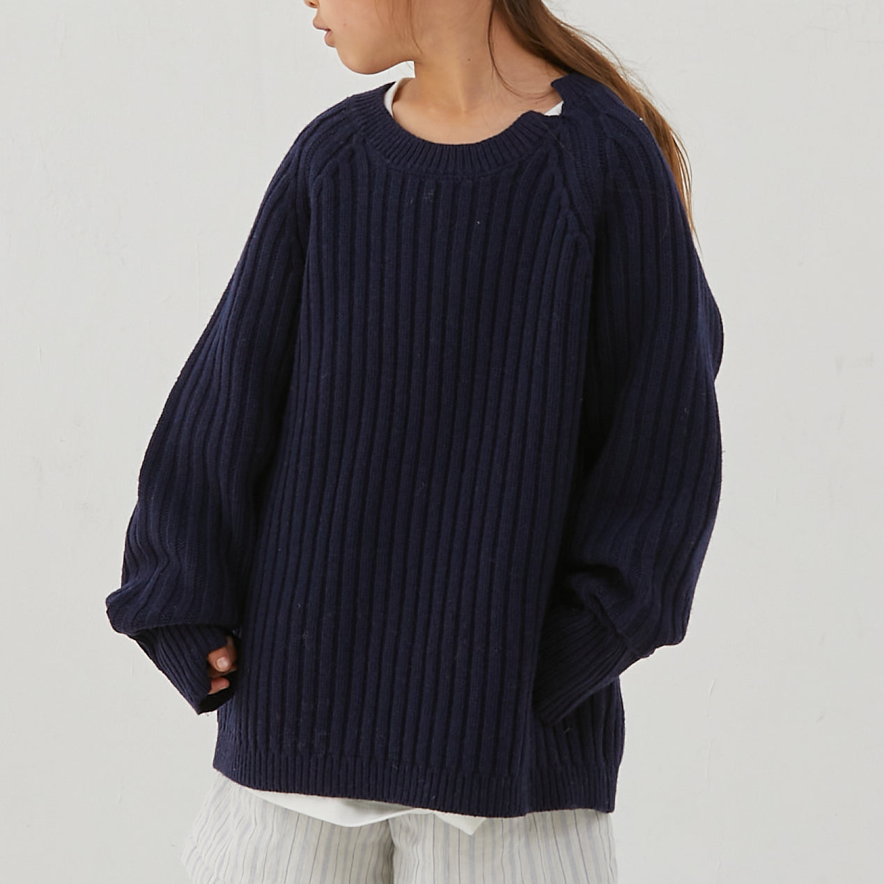 Boys & Girls Navy Wool Sweater