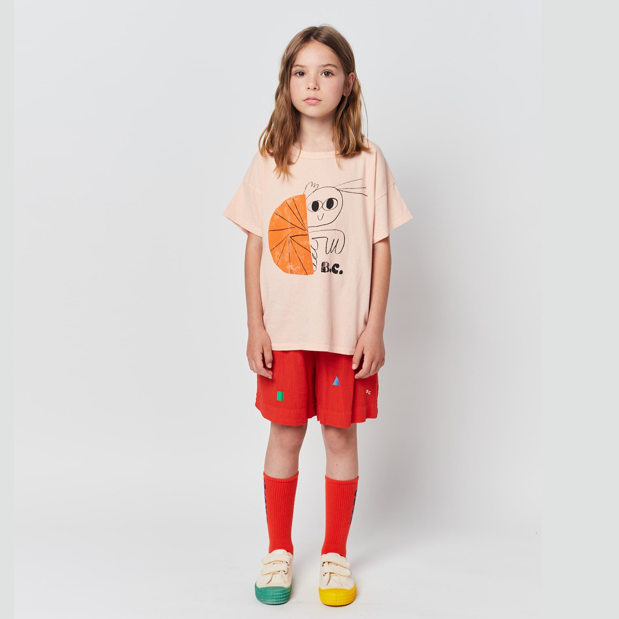 Boys & Girls Pink Printed Cotton T-Shirt