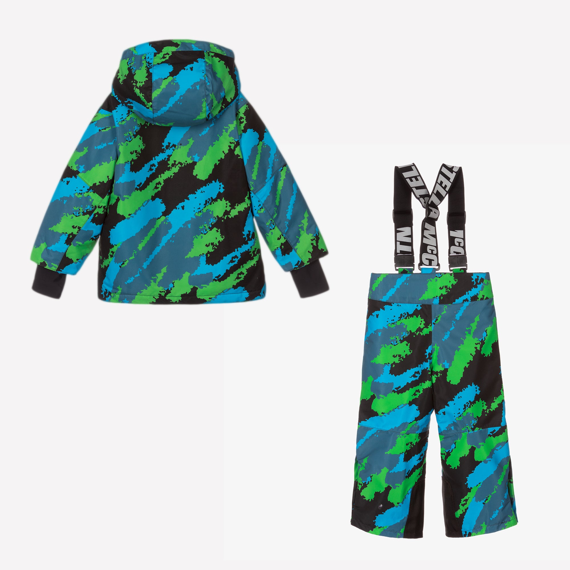 Boys & Girls Green Printed Snow Set