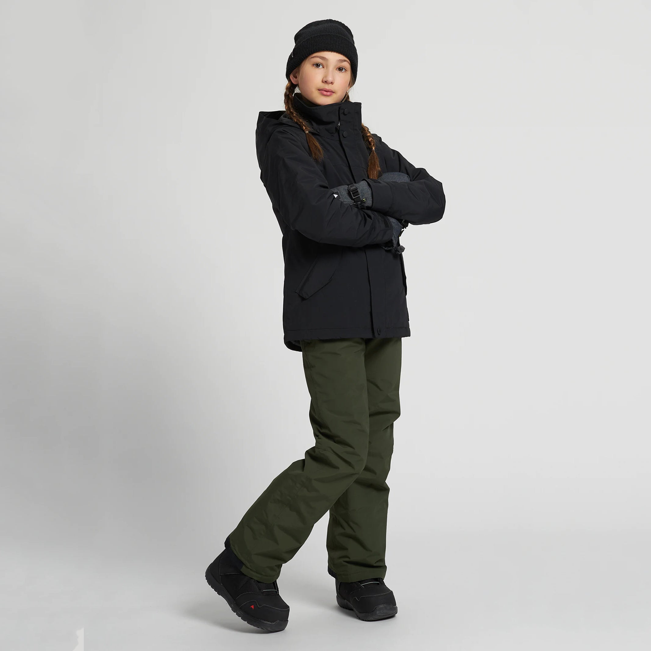 Boys & Girls Black Snow Jacket