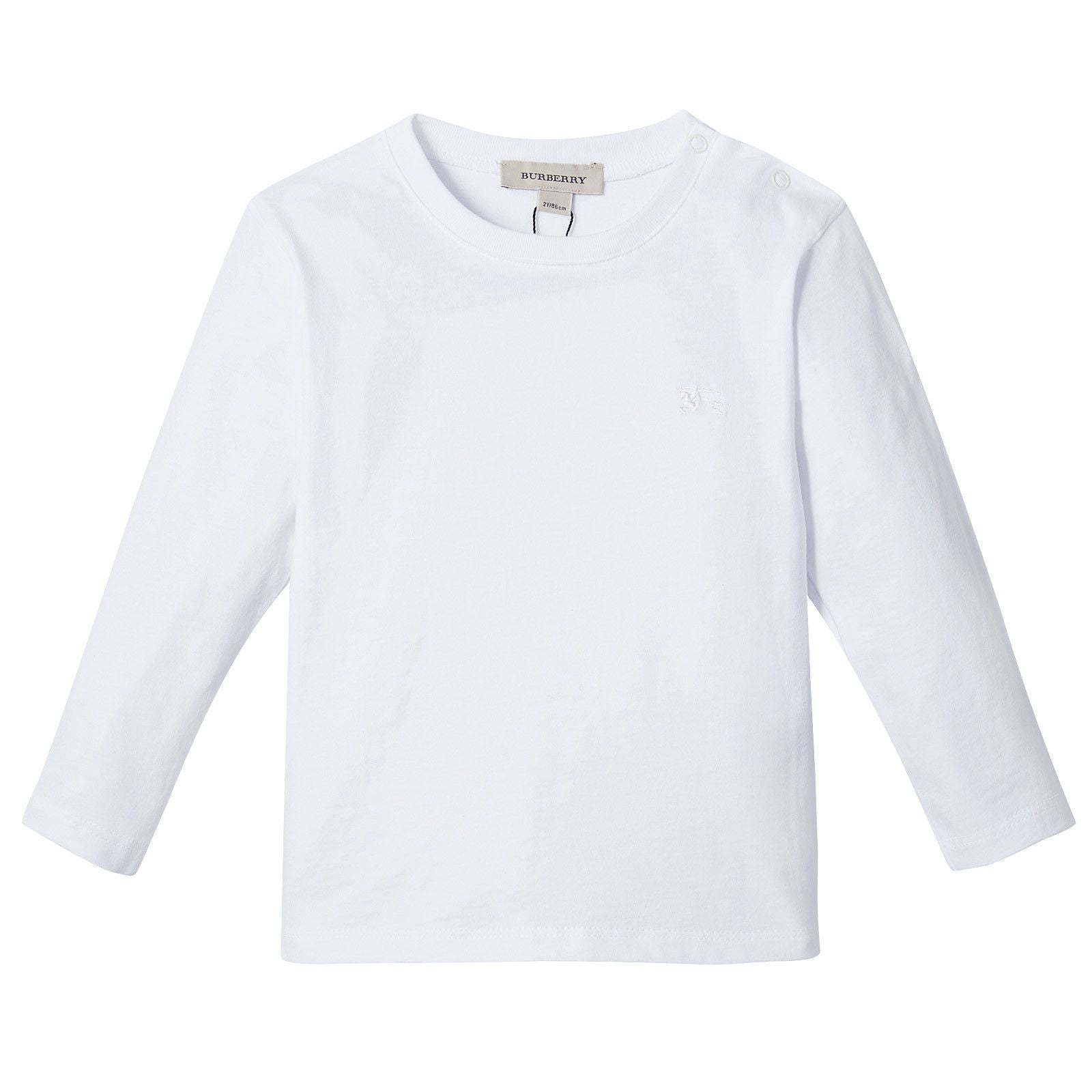 Baby Boys white T-Shirts With Check Pockets Trims - CÉMAROSE | Children's Fashion Store - 1