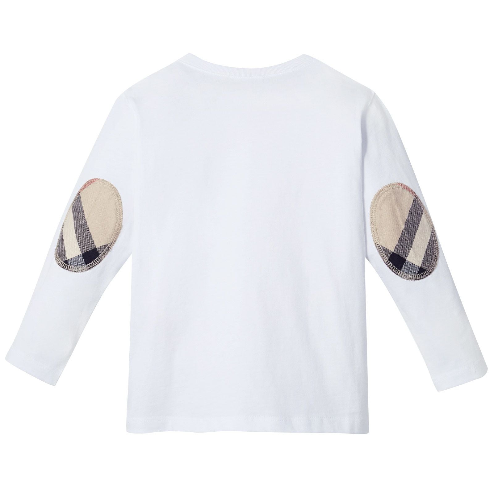 Baby Boys white T-Shirts With Check Pockets Trims - CÉMAROSE | Children's Fashion Store - 2