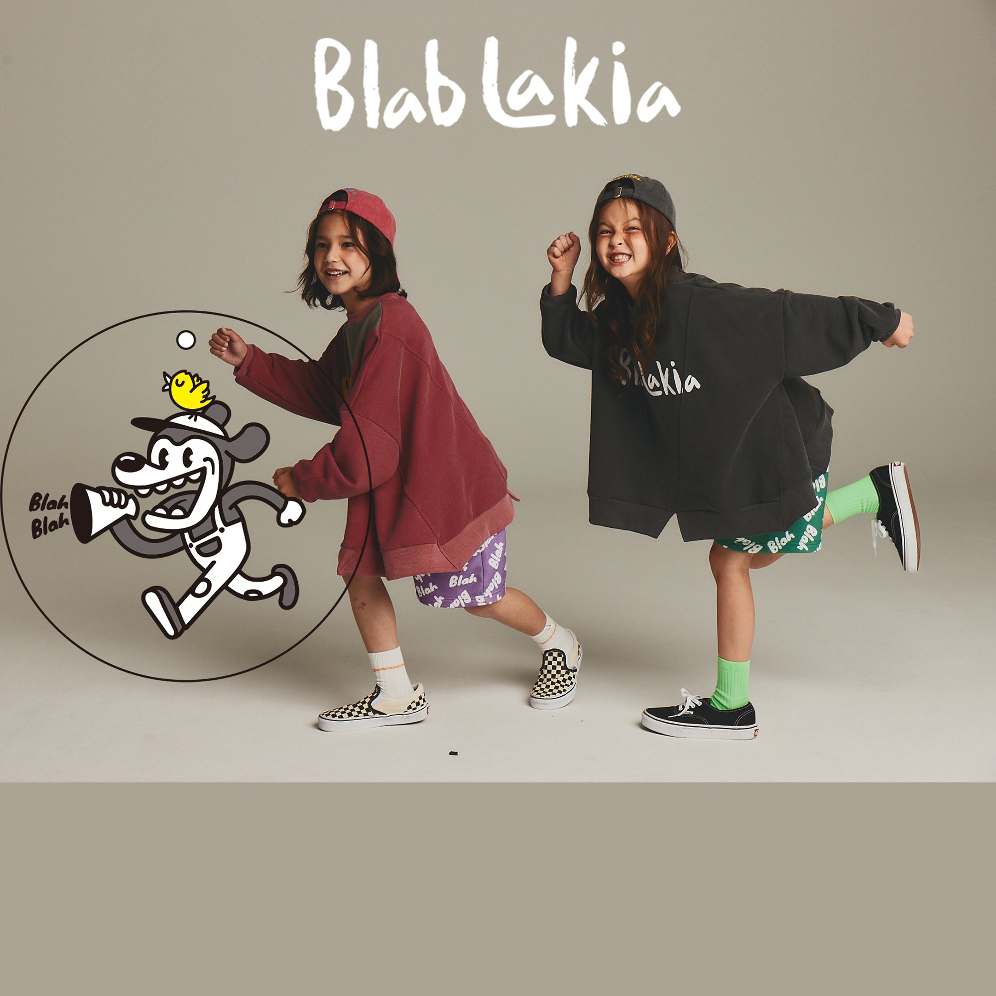 Boys & Girls Black Logo Cotton Sweatshirt