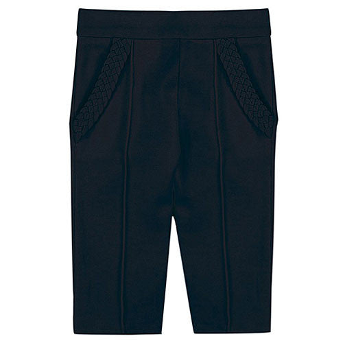 Baby Girls Navy Blue Jersey Cotton Trouser - CÉMAROSE | Children's Fashion Store