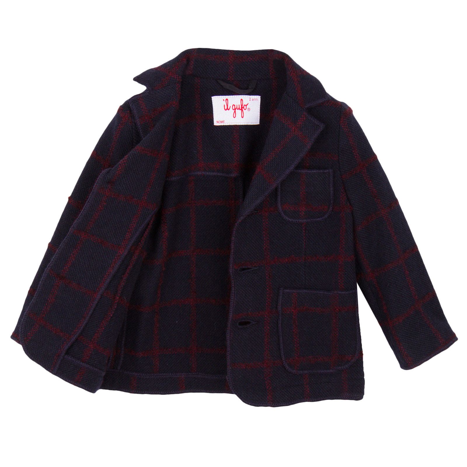 Boys Navy Blue Patch Jockets Felt Blazer - CÉMAROSE | Children's Fashion Store - 2