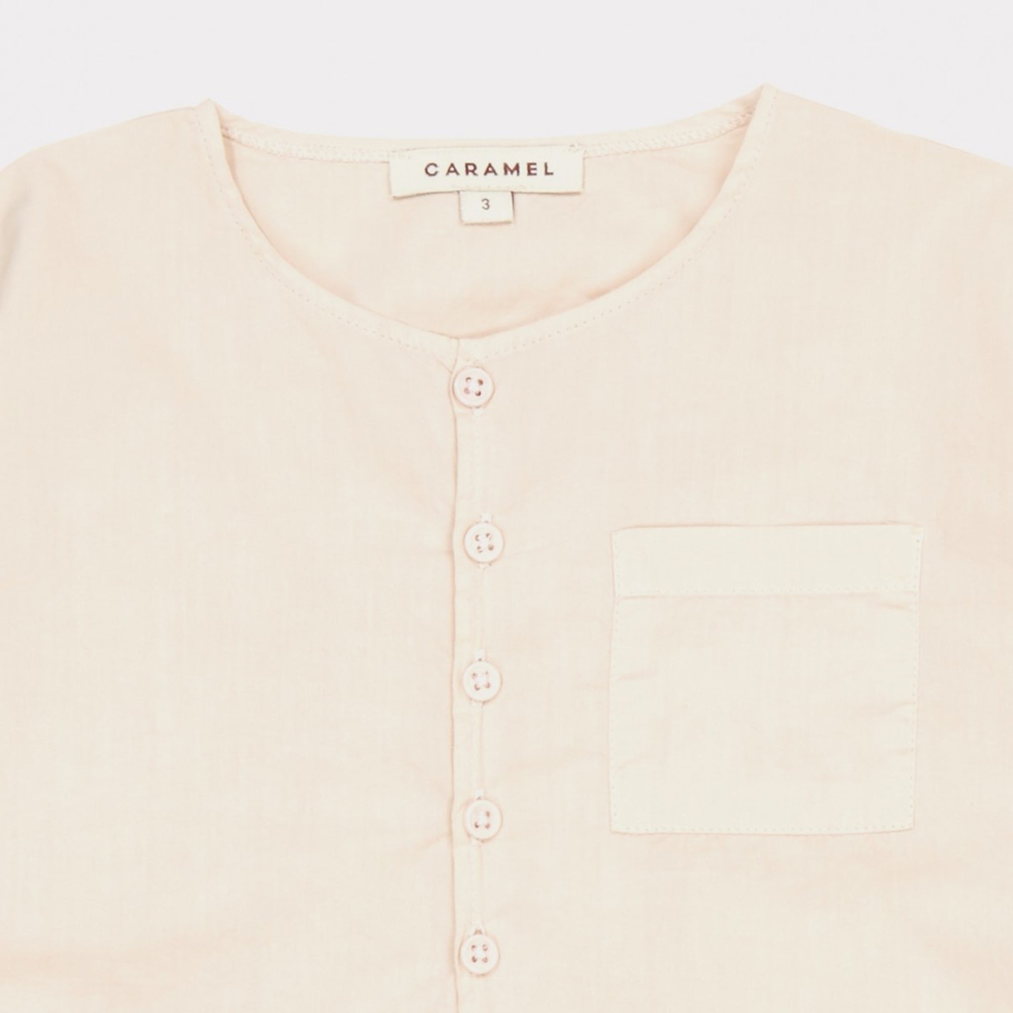 Girls Sand Cotton Woven T-shirt
