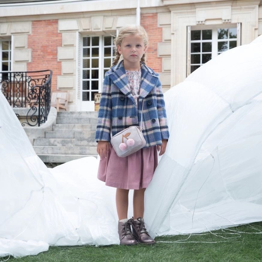 Boys & Girls Blue Check Coat