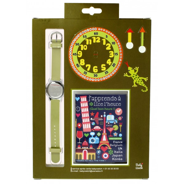 Boys Green Brown Jungle Watch(6-9Y)