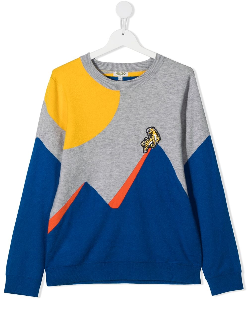 Boys Grey & Blue Sweater