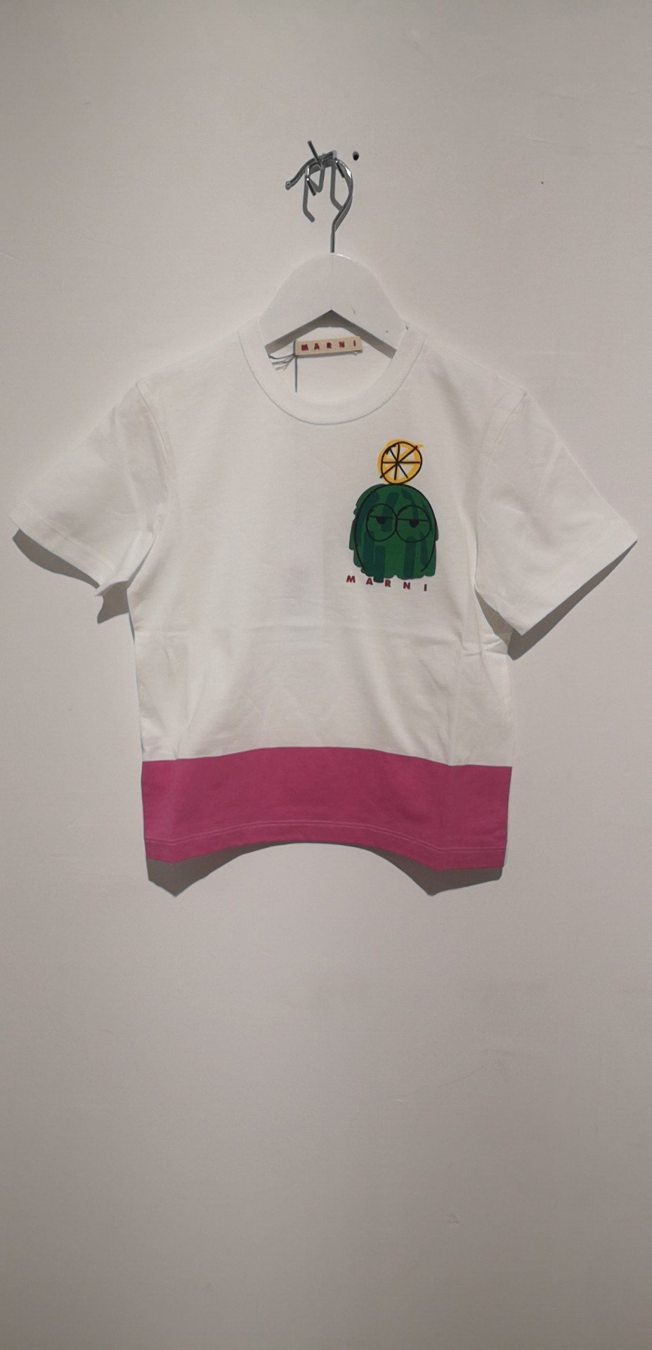 Girls White Cotton T-shirt