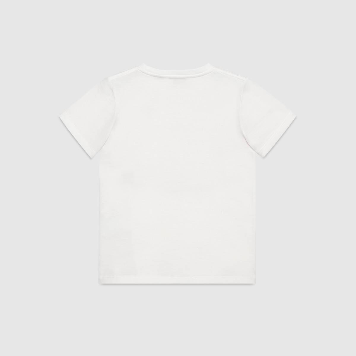 Boys & Girls White Stripe Cotton T-Shirt