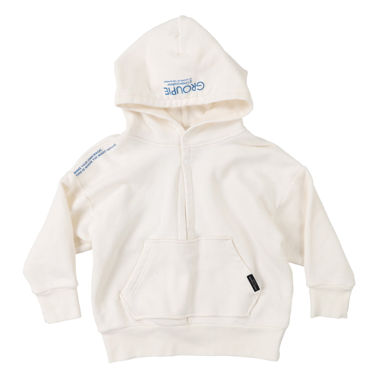 Boys & Girls White Hooded Sweatshirt