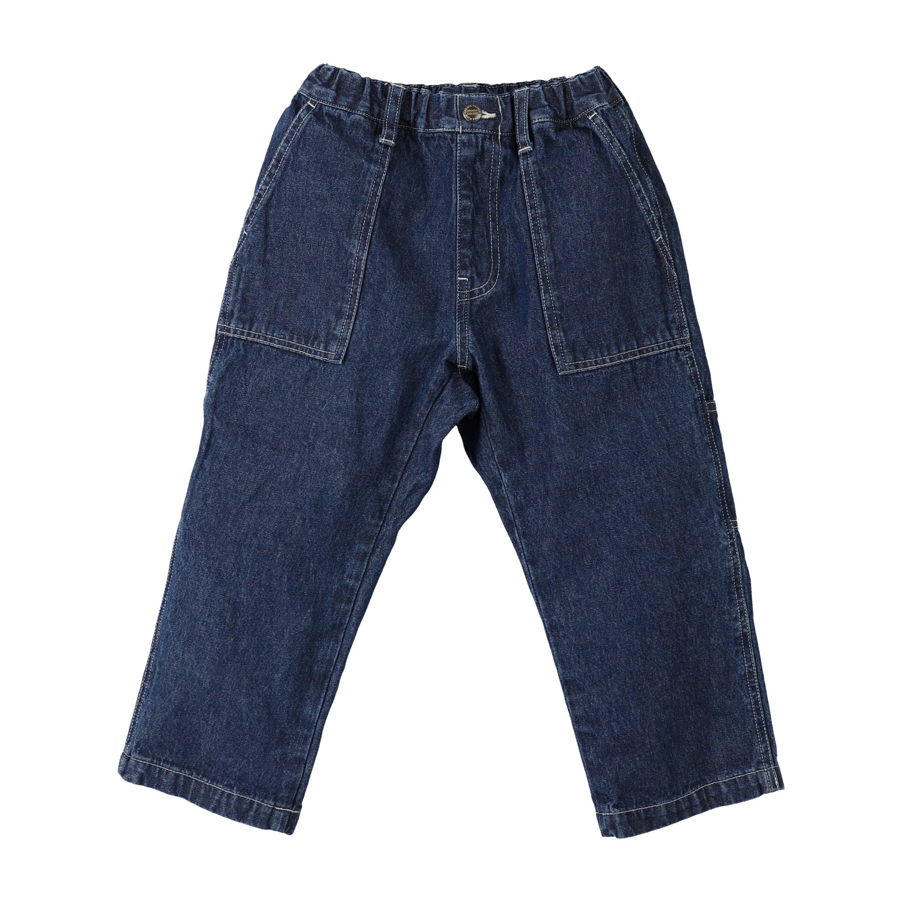 Boys Navy Denim Trousers