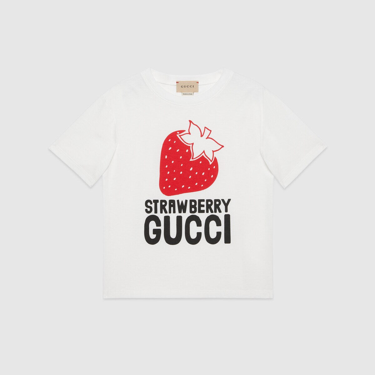 Boys & Girls White Strawberry T-Shirt