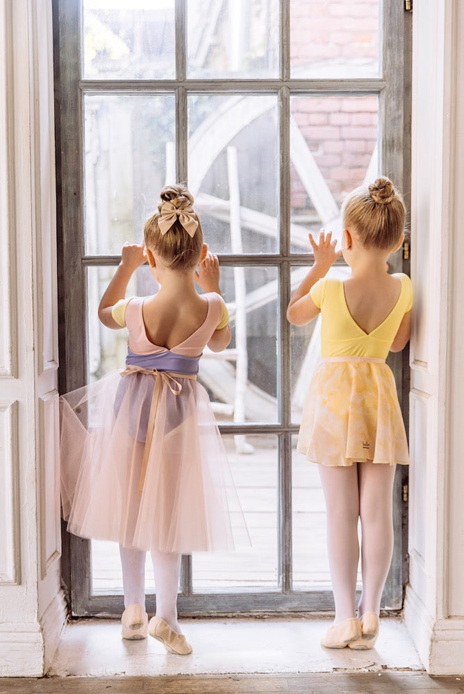 Grenouillères de ballet roses pour filles
