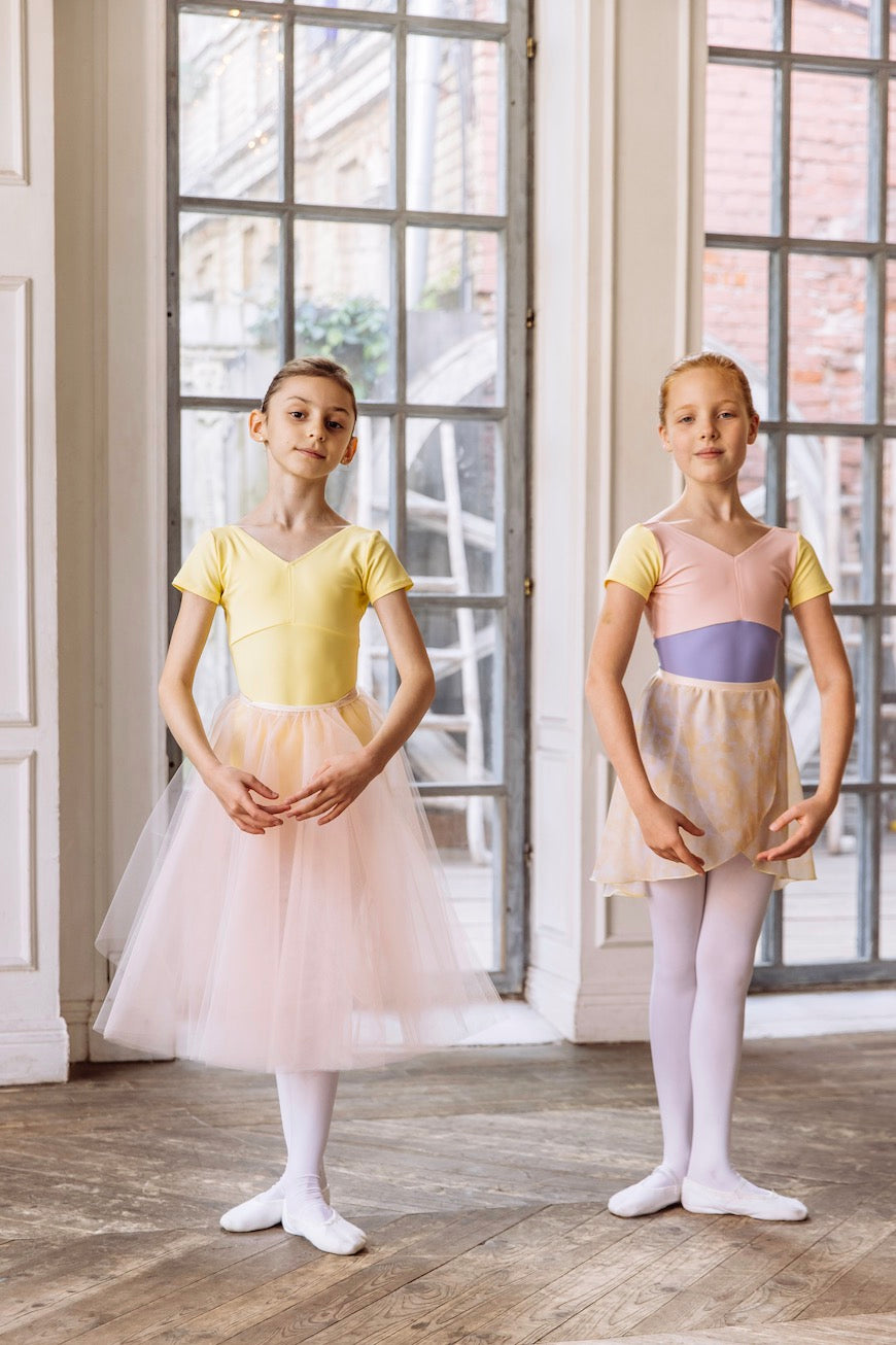 Grenouillères de ballet roses pour filles