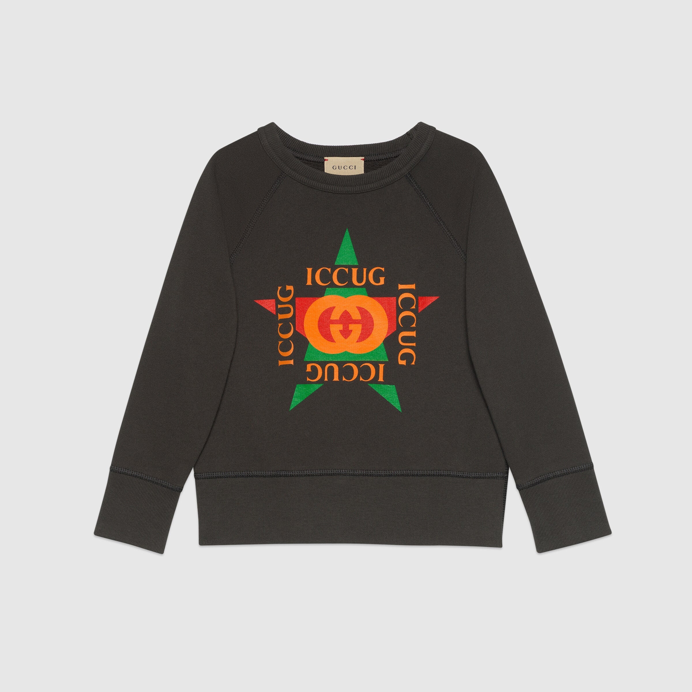 Boys Dark Grey Cotton Sweatshirt