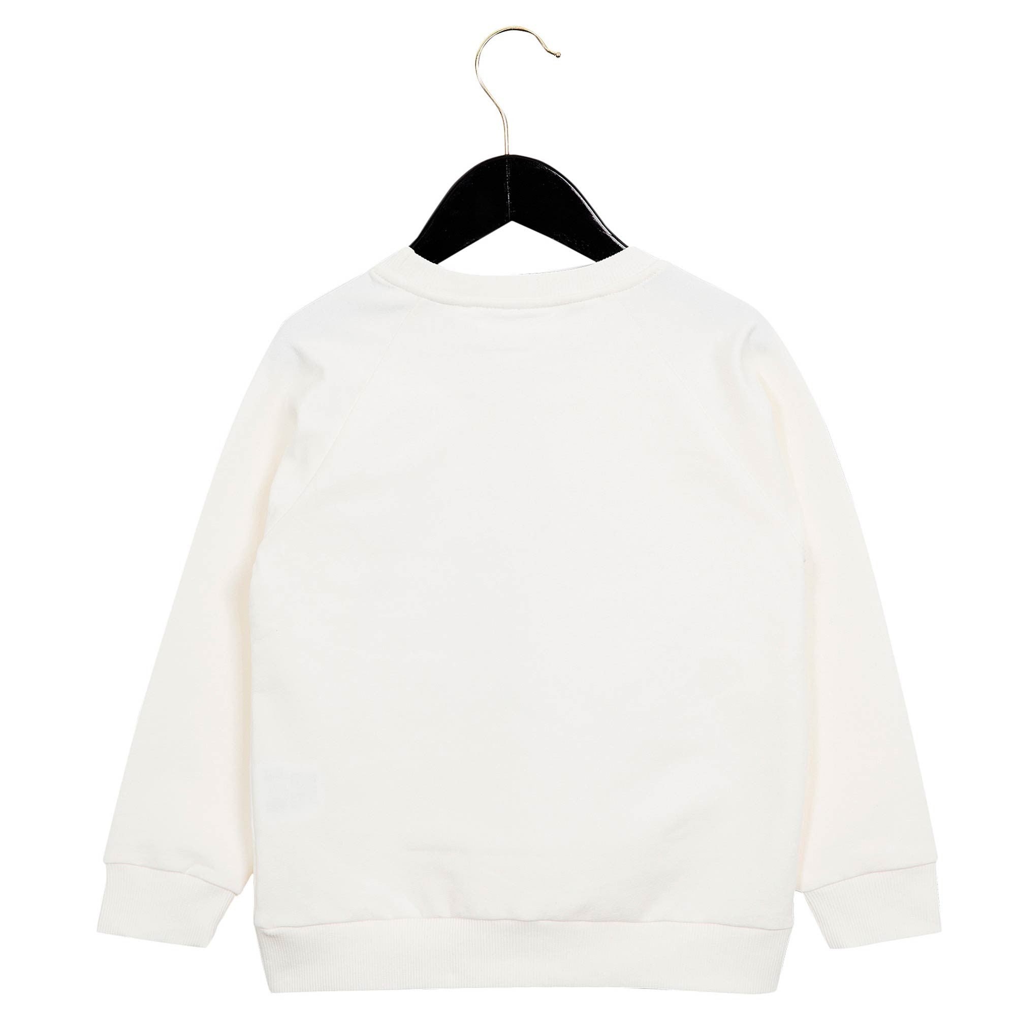 Girls White Cotton Sweatshirt With Pink Cherry Print Trims - CÉMAROSE | Children's Fashion Store - 2