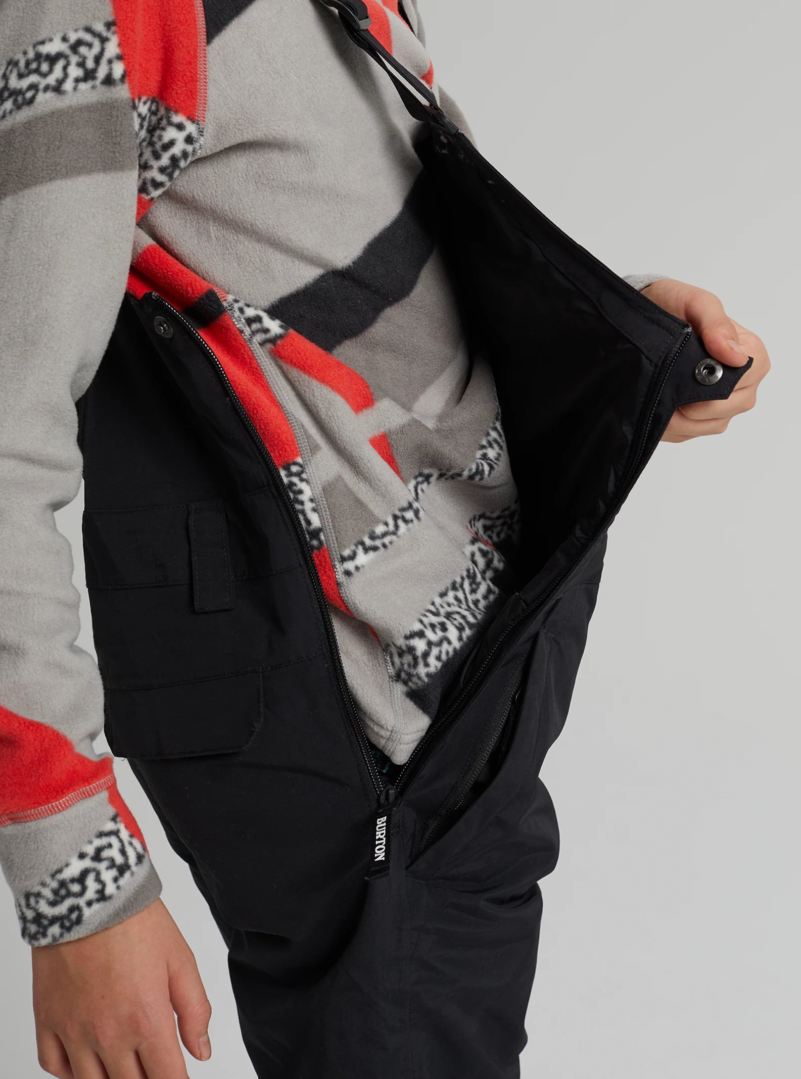 Boys & Girls Black Snow Trousers