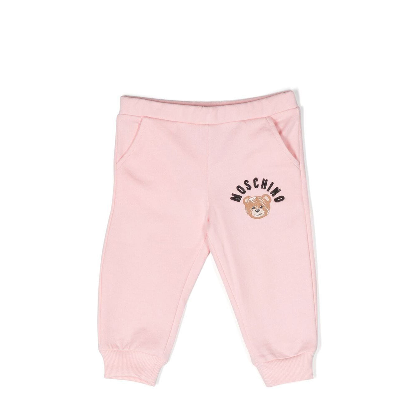 Baby Boys & Girls Pink Cotton Trousers