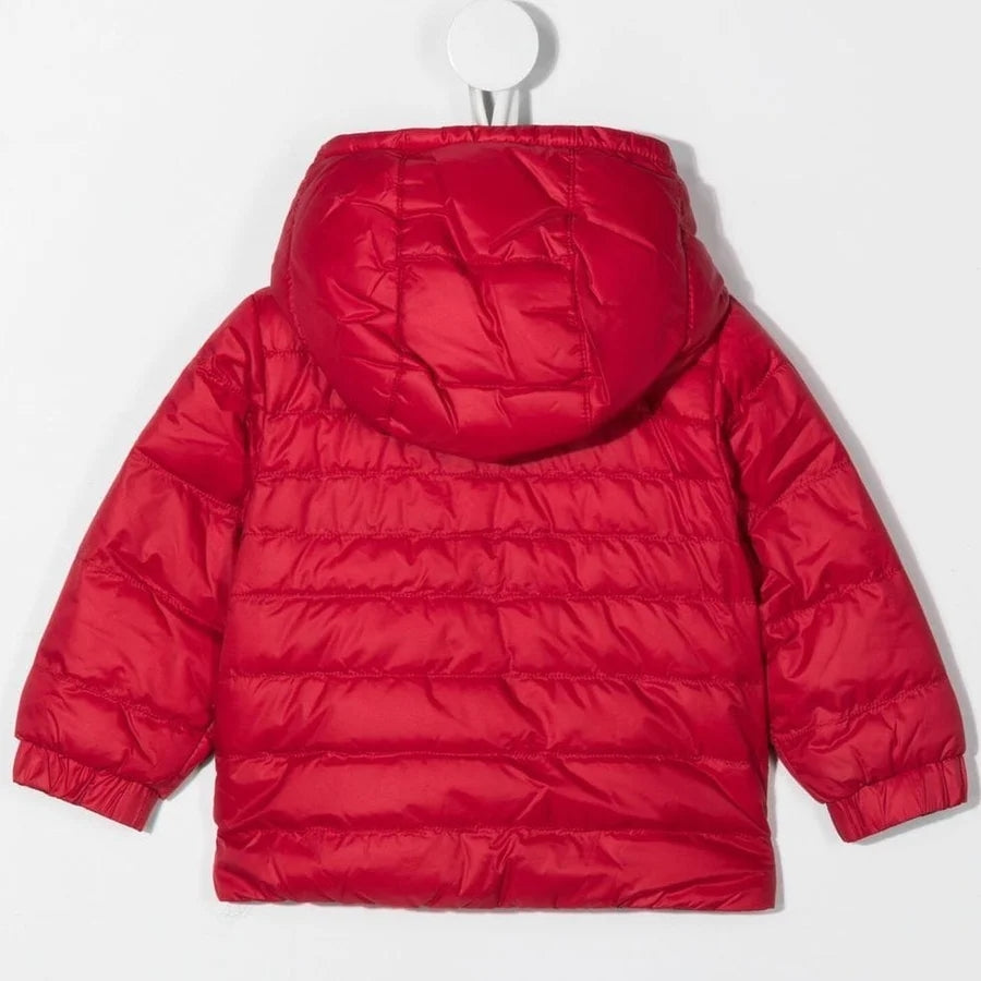 Boys Red Reversible Padded Down Jacket