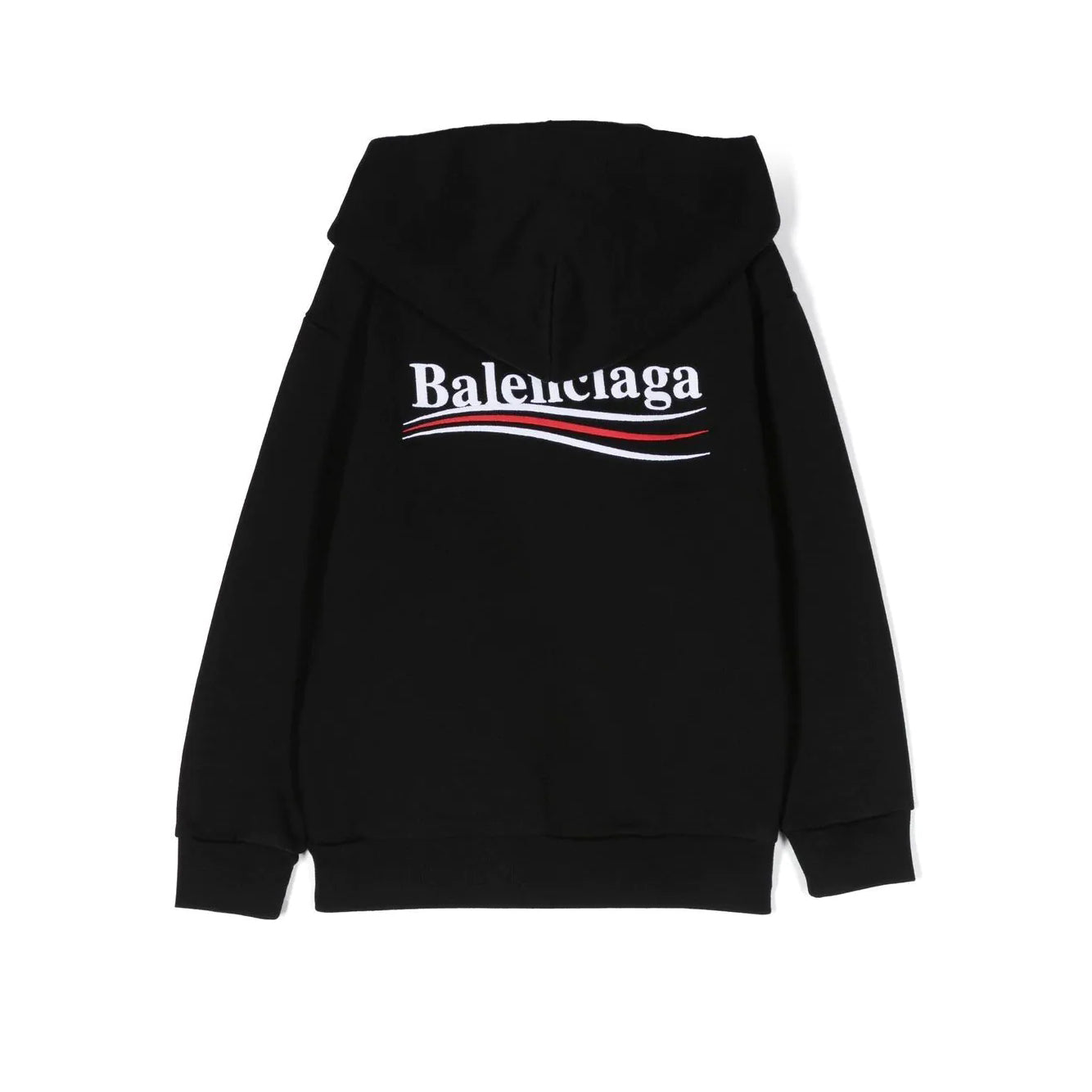 Boys & Girls Black Logo Zip-Up Top