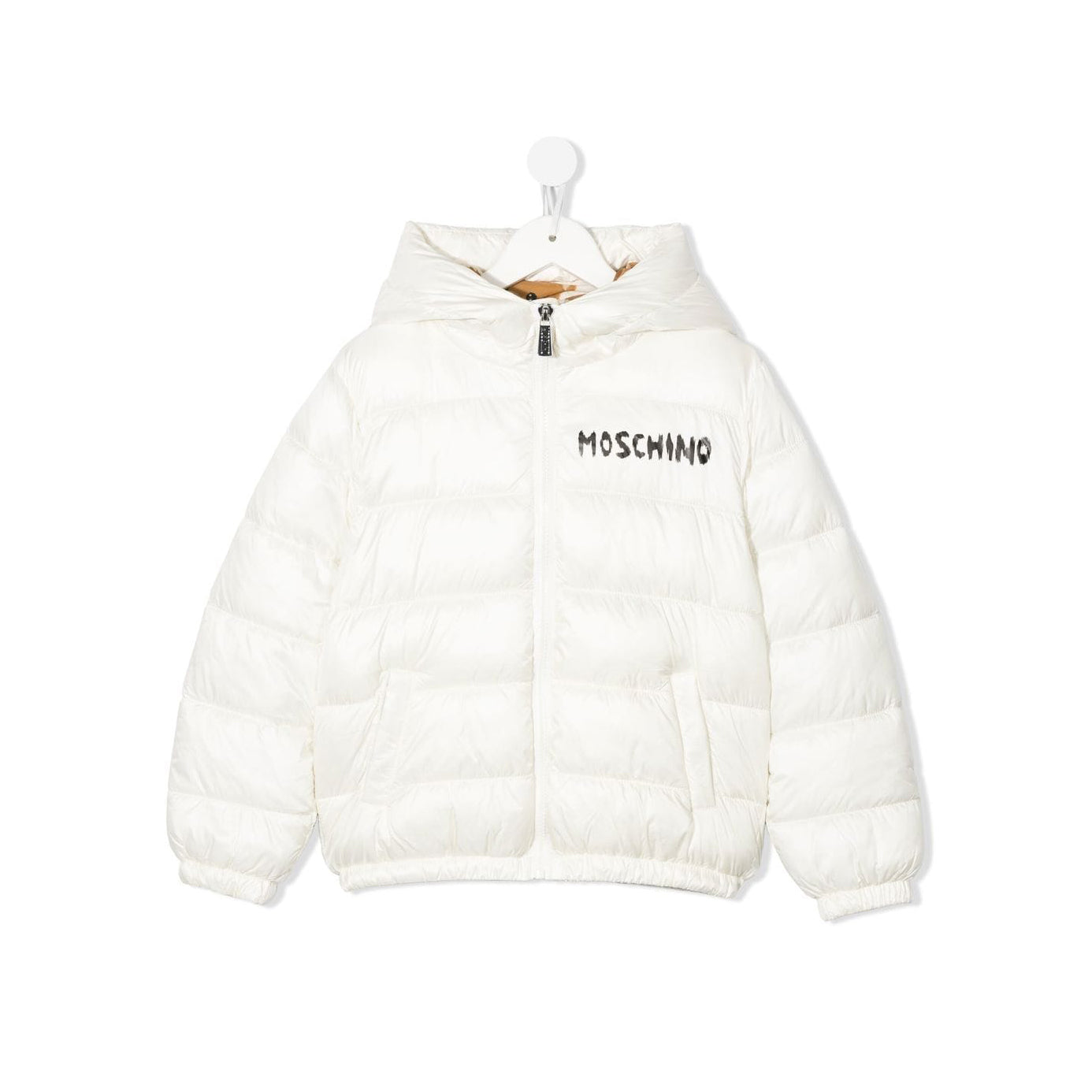 Boys & Girls White Bear Padded Jacket