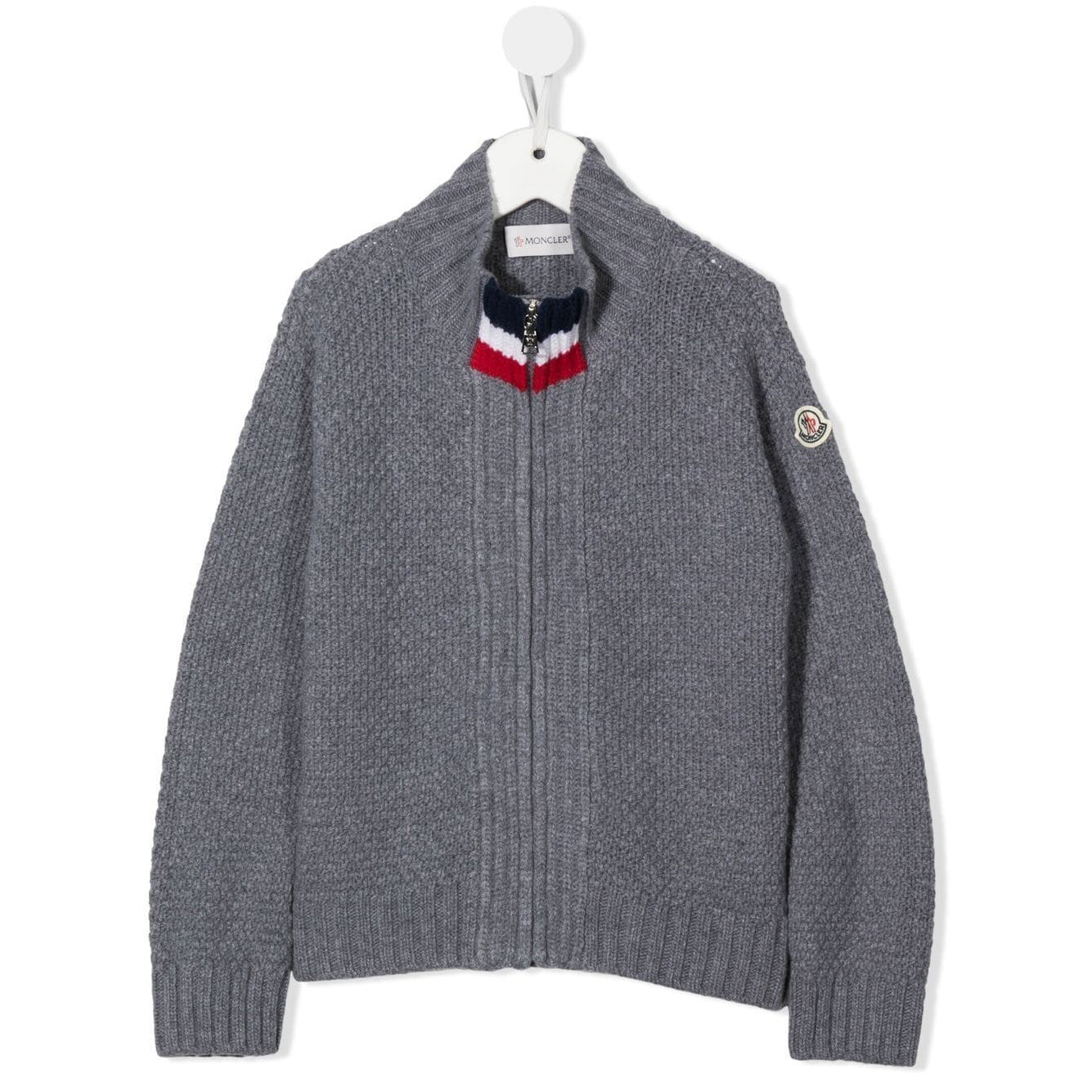 Boys Grey Wool Cardigan