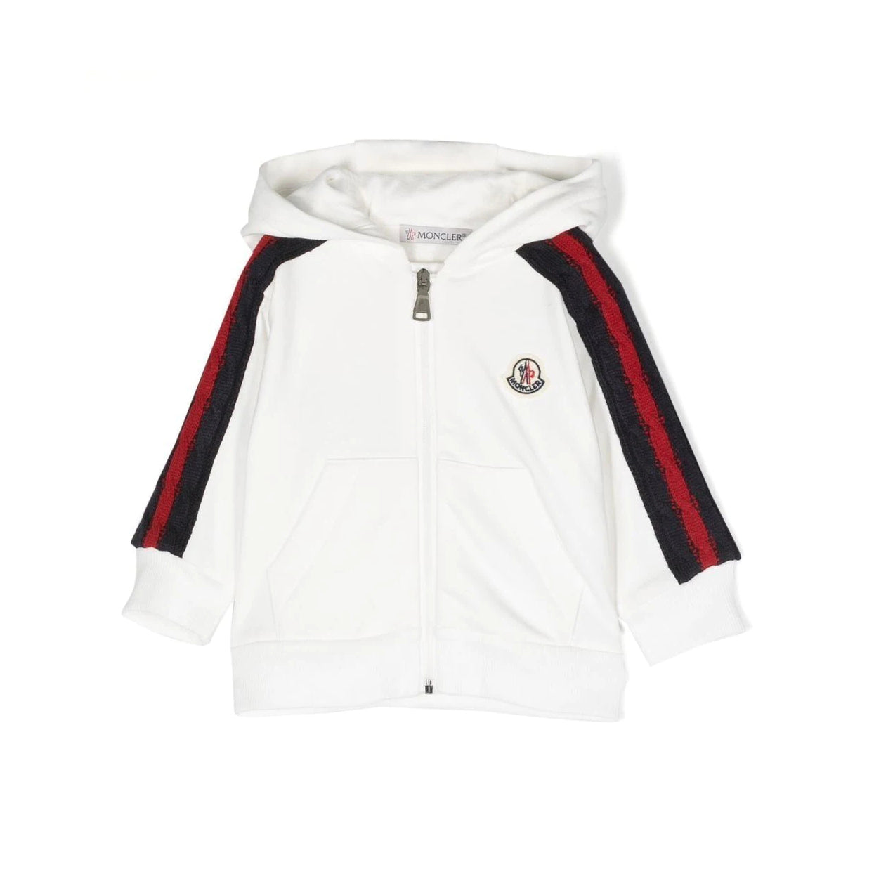 Baby Boys White Zip-Up Top