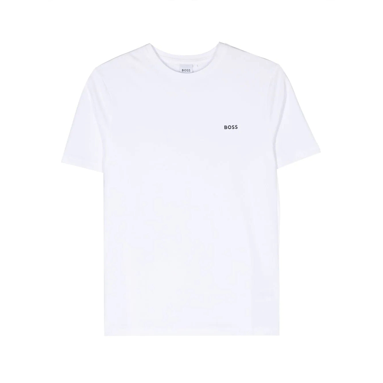 Boys White Cotton T-Shirt