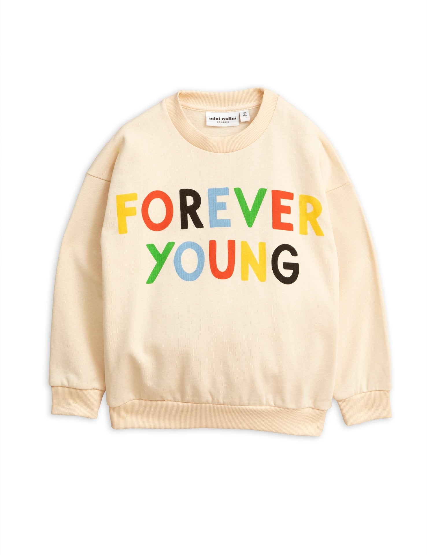 Boys & Girls Beige Logo Cotton Sweatshirt