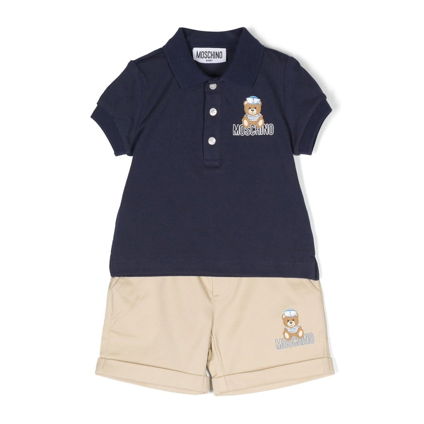 Baby Boys Navy Cotton Set