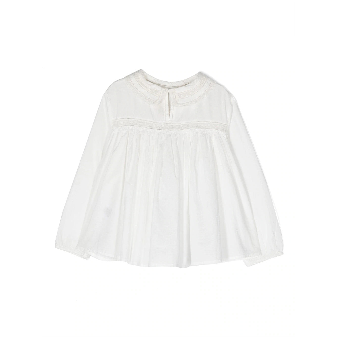 Girls White Cotton Top