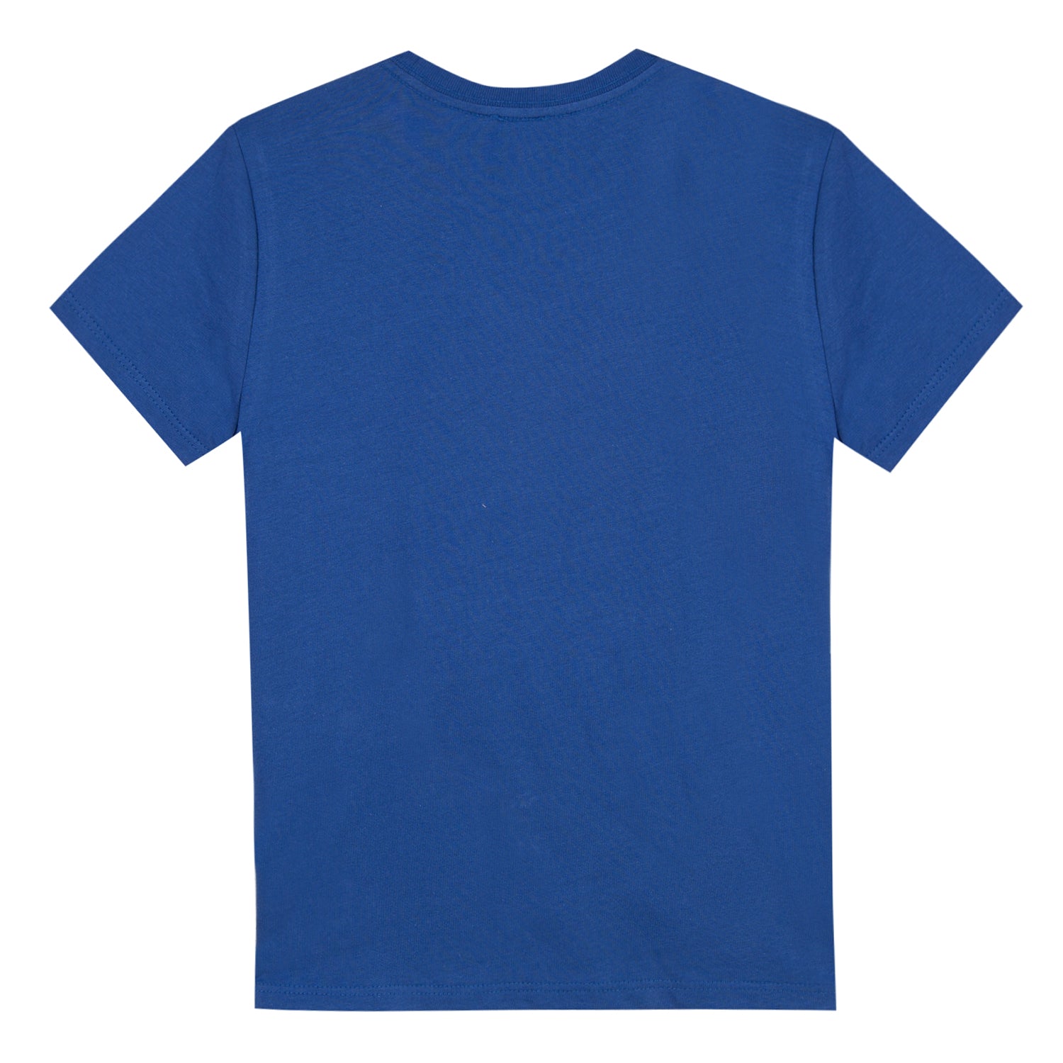Boys Blue Printed Cotton T-shirt