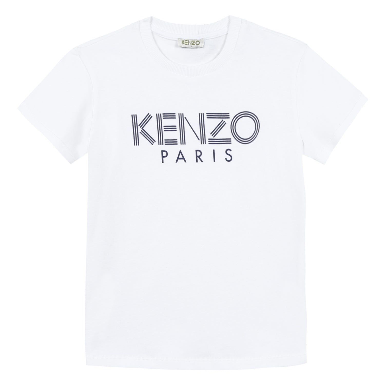 Boys Optic White Logo Cotton T-shirt