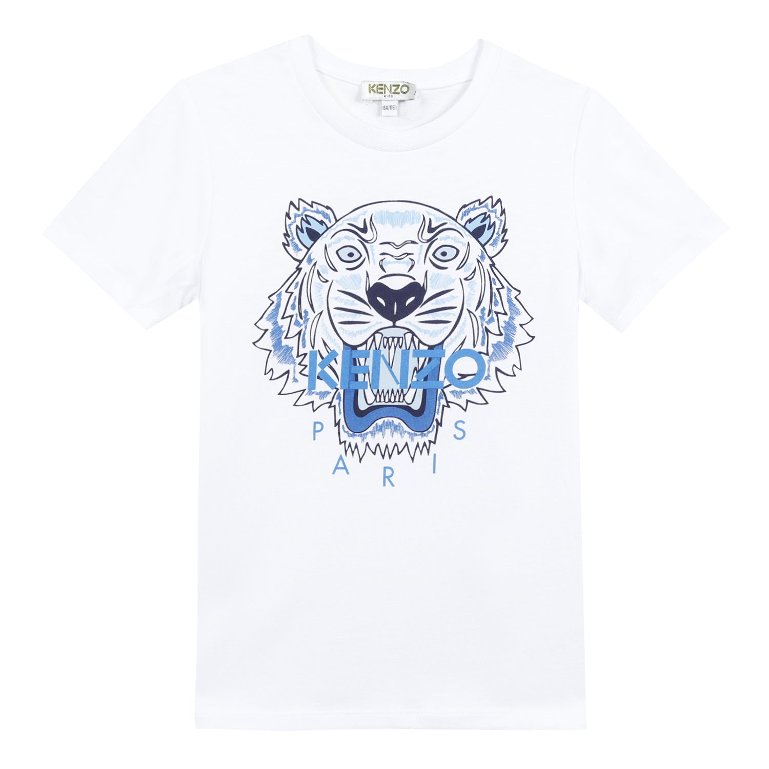 Boys Optic White Cotton T-shirt