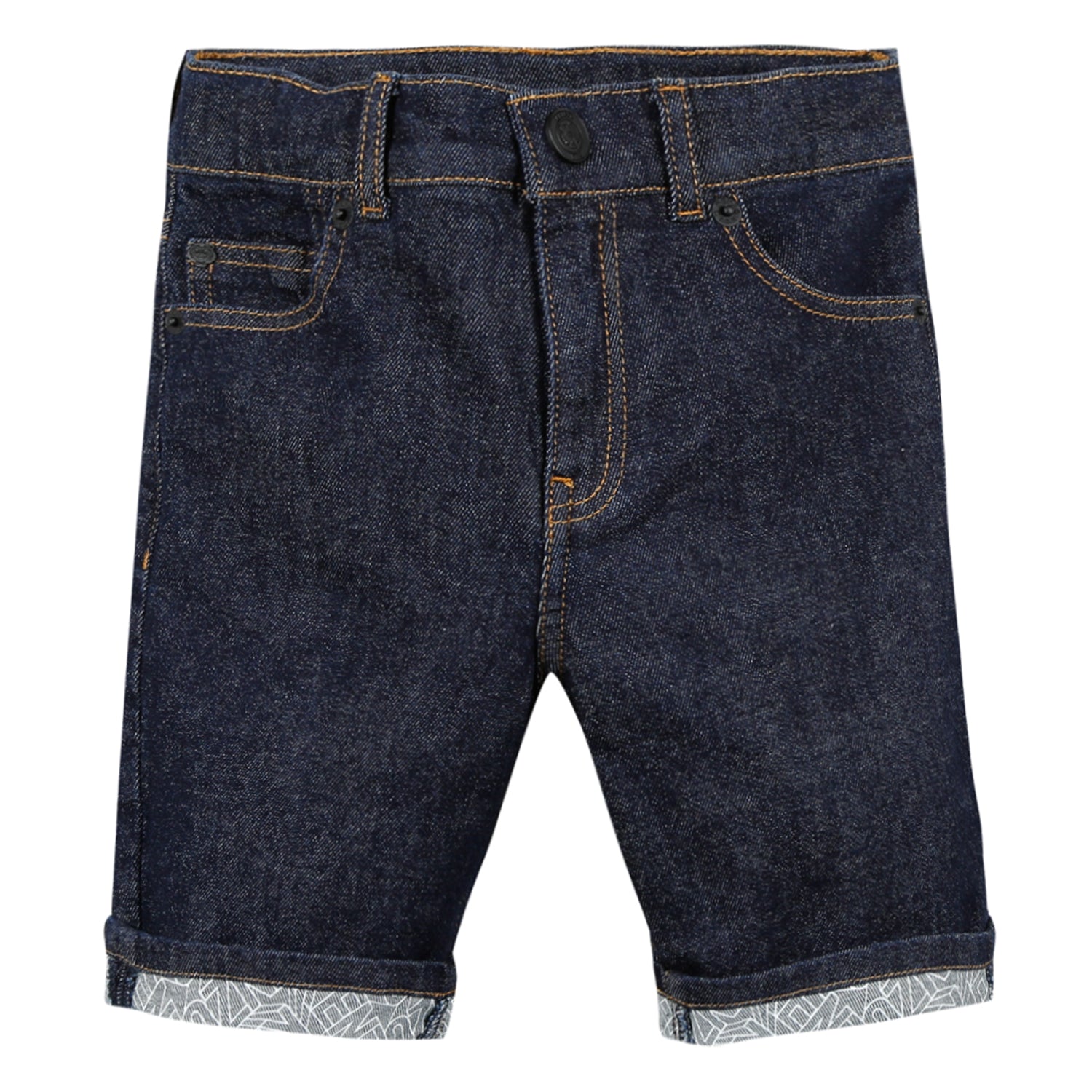 Boys Dark Indigo Cotton Shorts