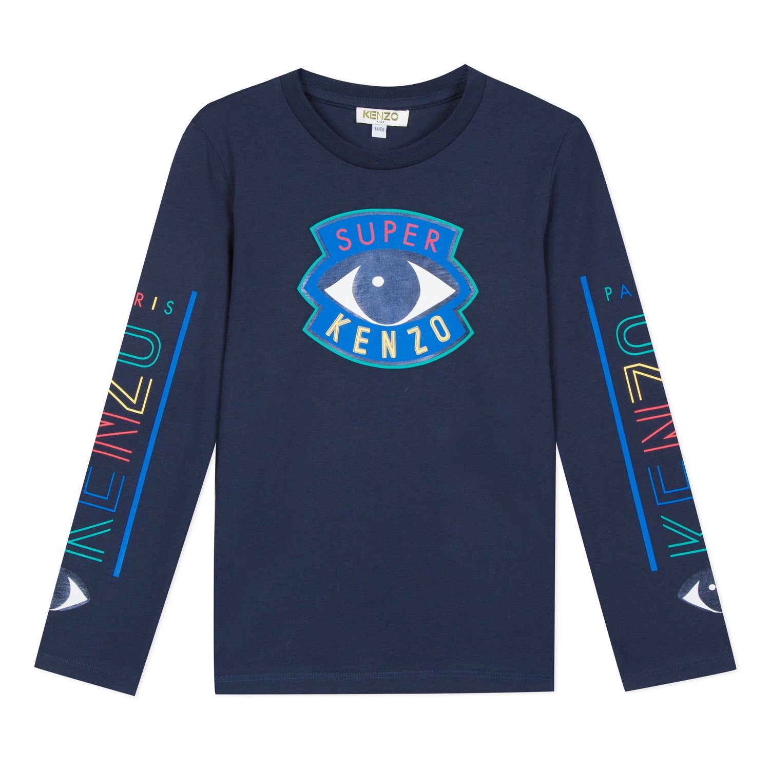Boys Navy Eye Cotton Top