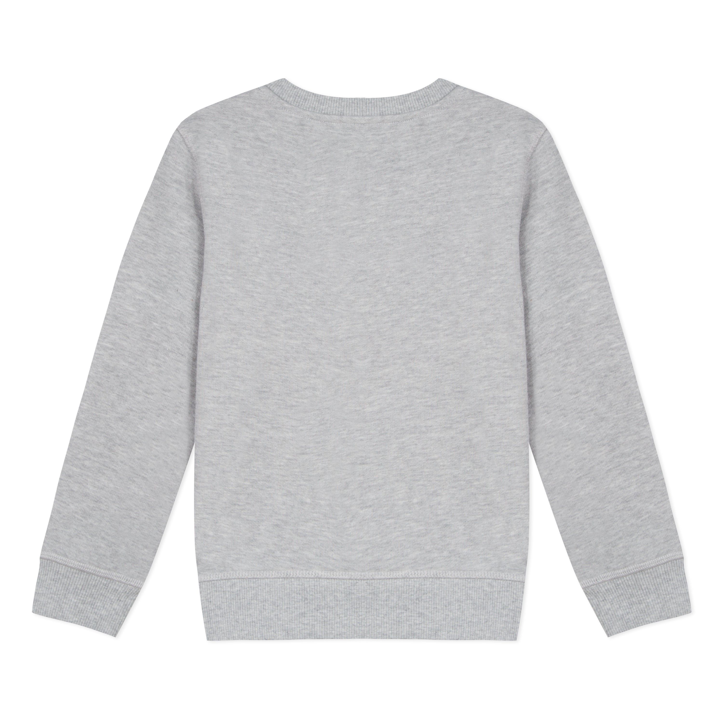 Girls Grey Tiger Cotton Sweatshirt