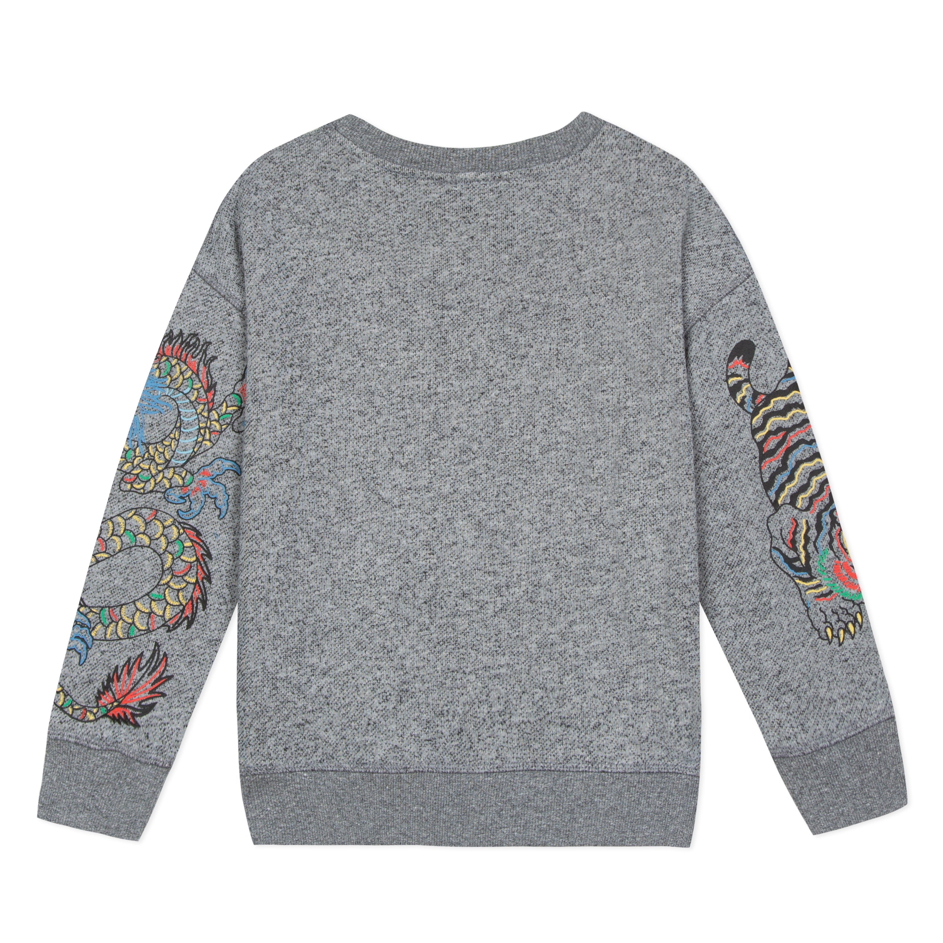 Boys Grey Logo Cotton Sweatshirt