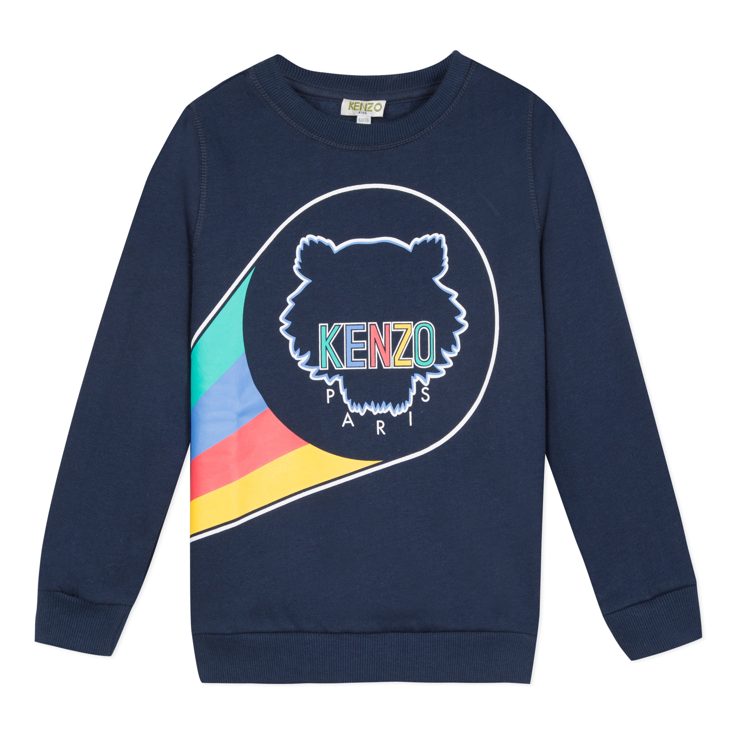 Boys Navy Printing Cotton Sweatshirt