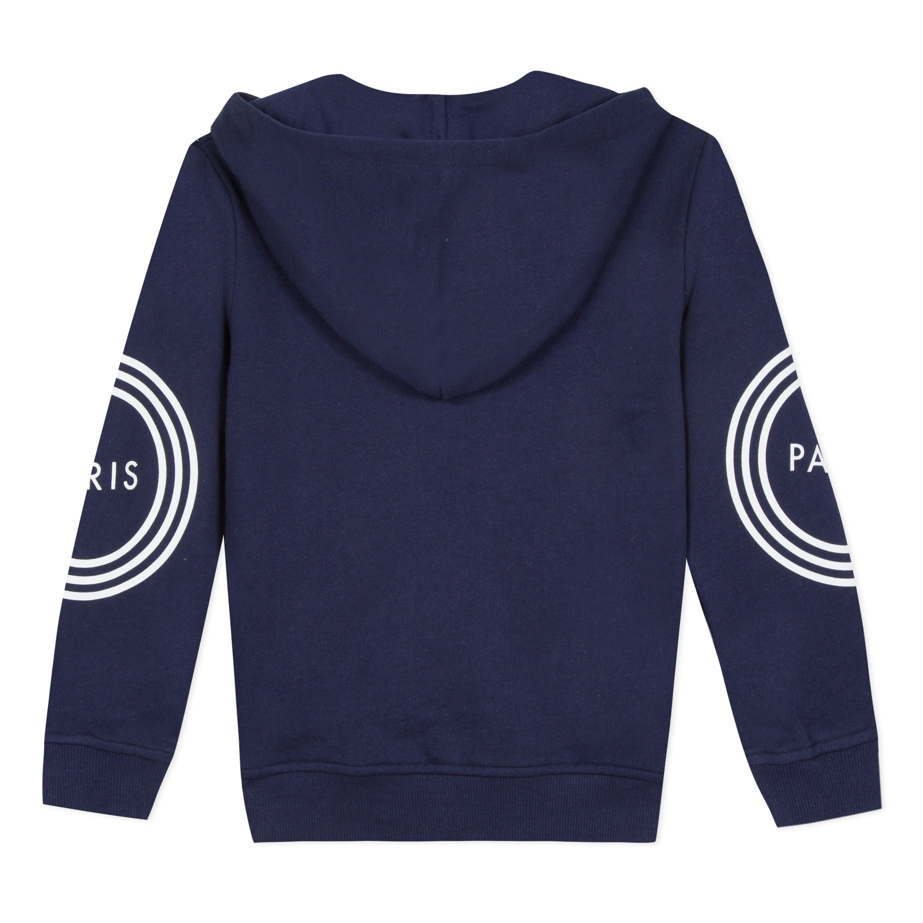Boys Navy Hooded Logo Cardigan