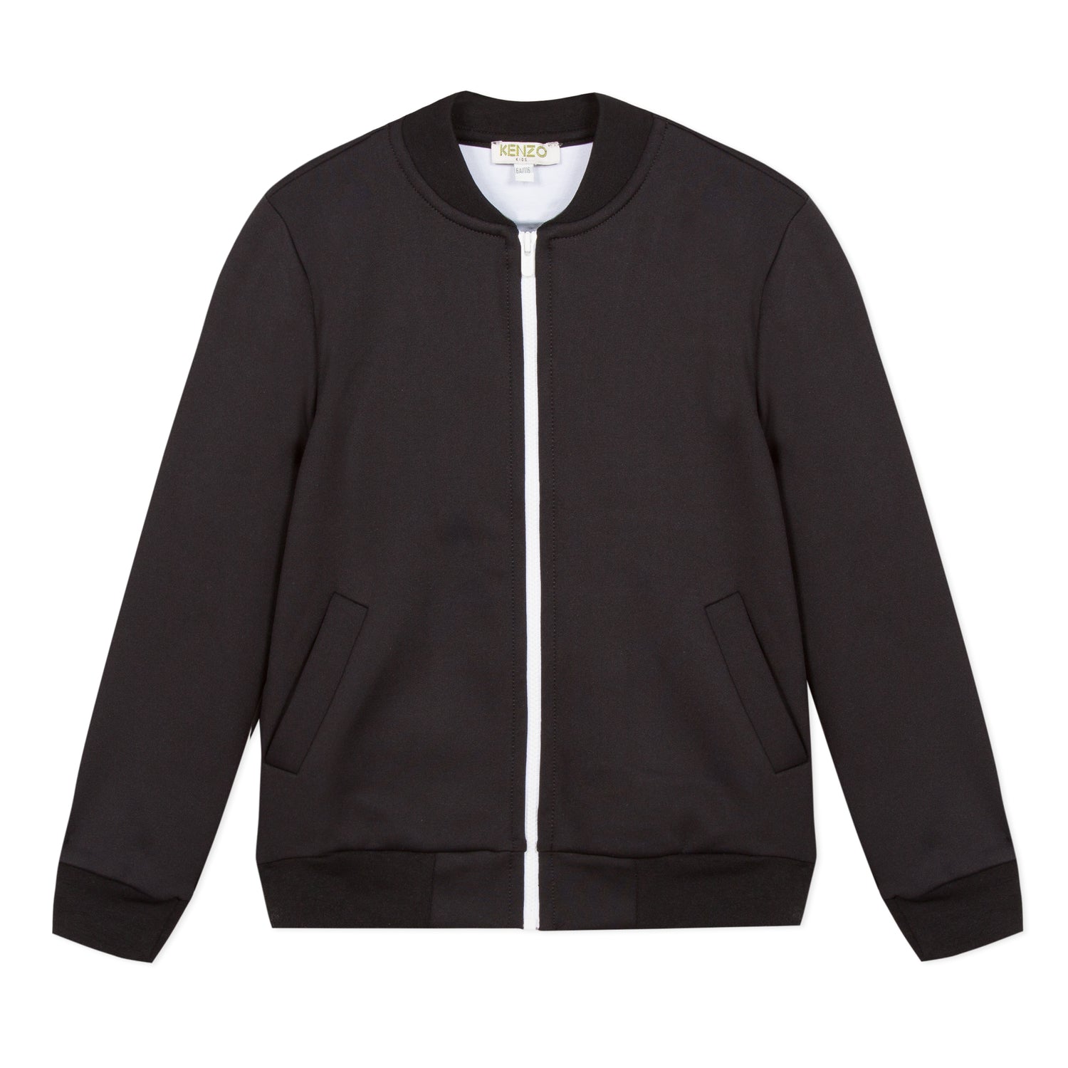 Boys Black Logo Cardigan