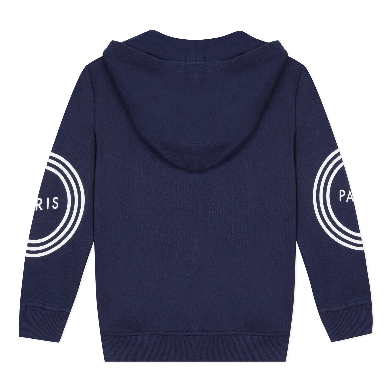 Boys Navy Hooded Logo Cardigan