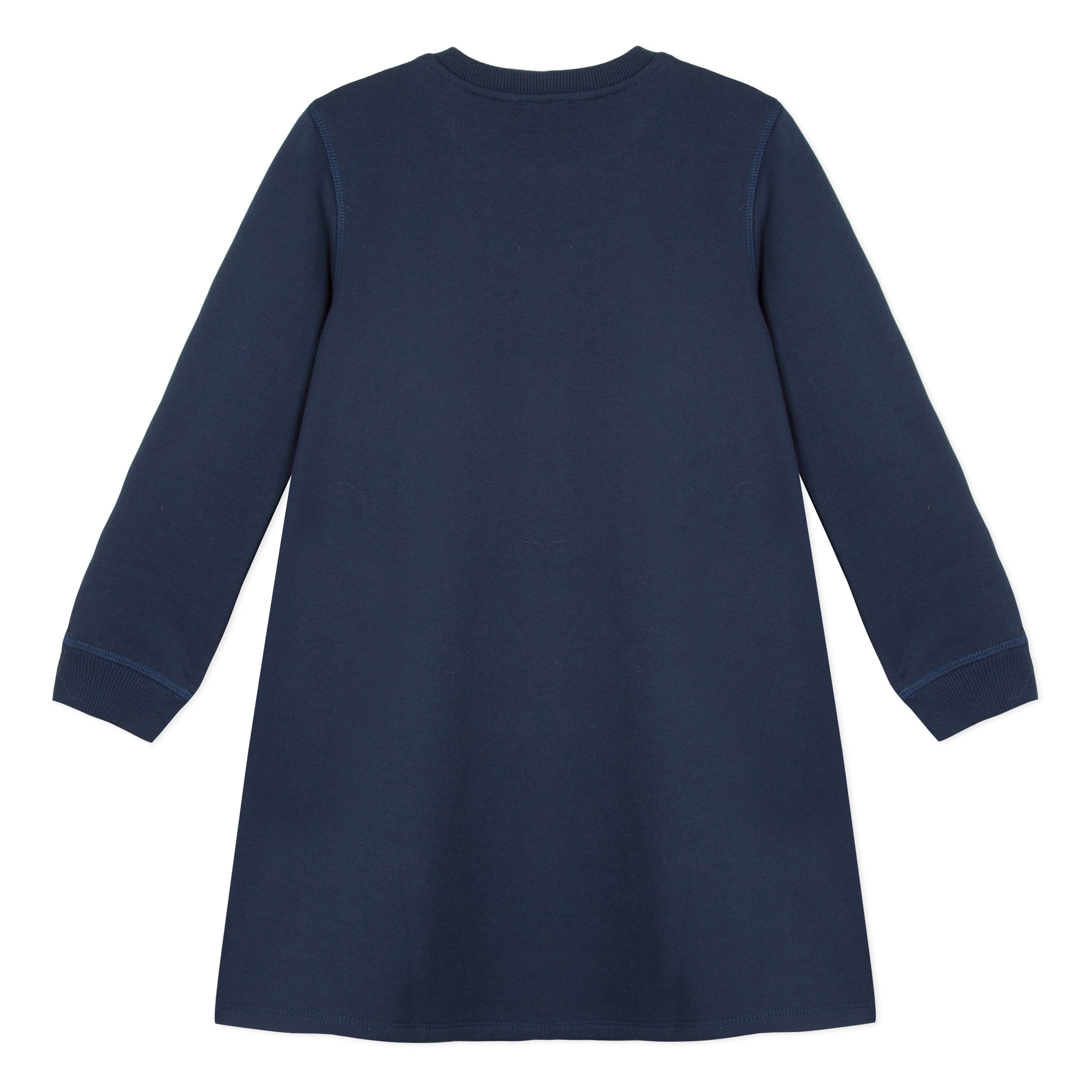 Girls Navy Tiger Cotton Dress