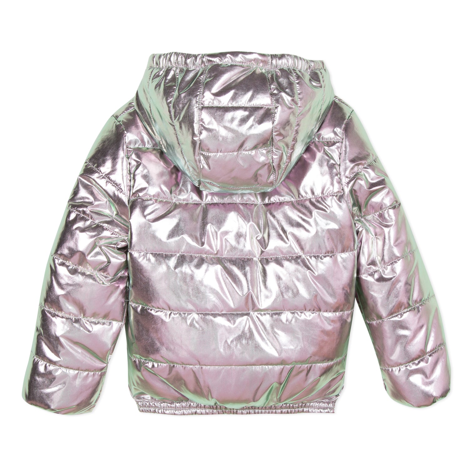 Girls Light Pink Padded Down Coat